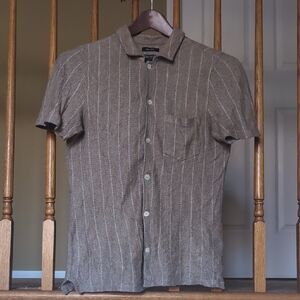 Todd Snyder Brown Striped Button Down Shirt, Small